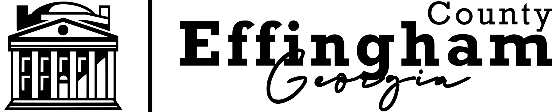 BOC - Simplified Logo - Horizontal Black Effingham County Logo